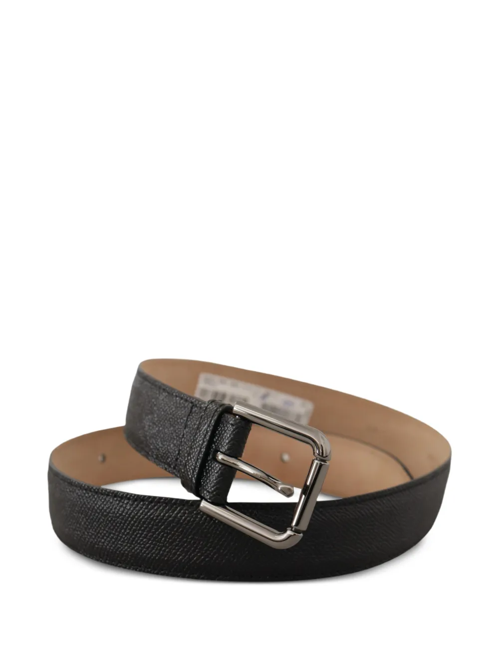 Dolce & Gabbana Leren riem Zwart