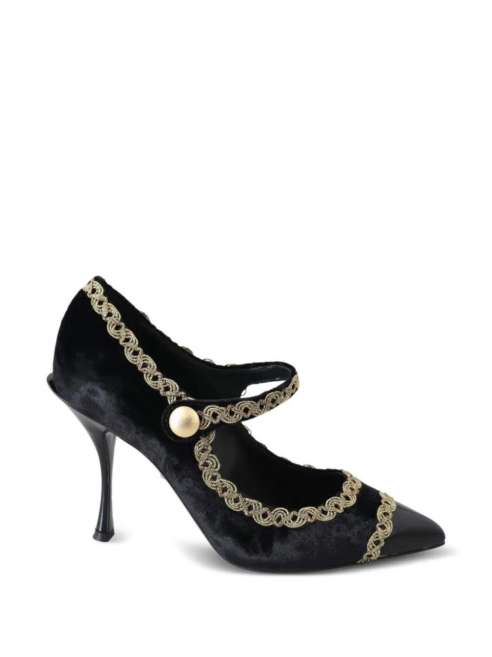 Dolce & Gabbana velvet heeled pumps