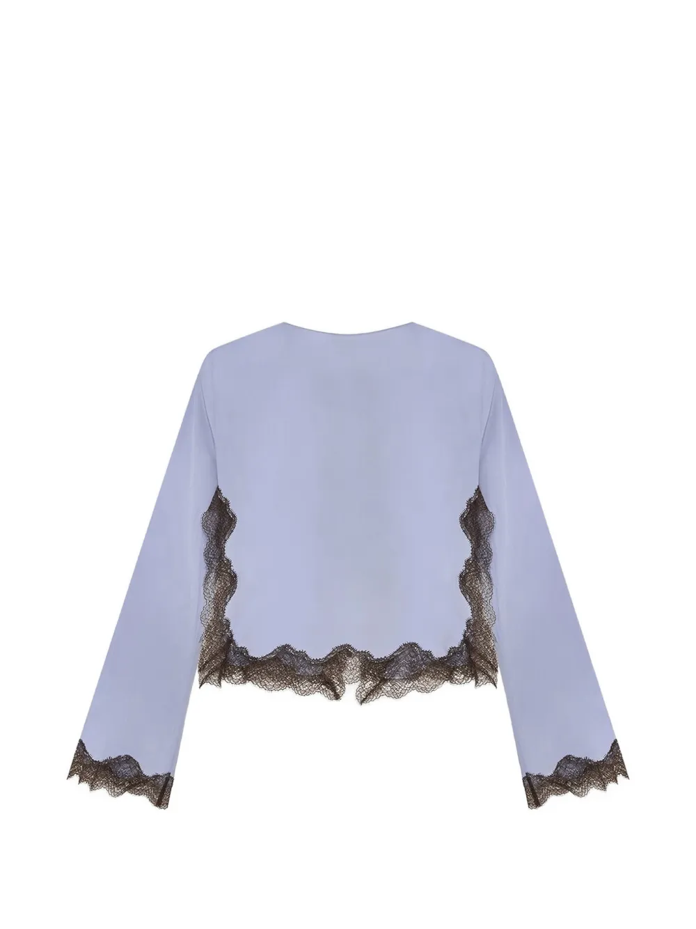 16Arlington Filipa Lace-trim Cardigan in Purple, view 2