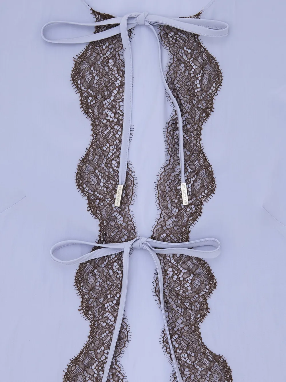 16Arlington Filipa Lace-trim Cardigan in Purple, view 3