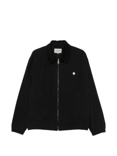 Carhartt WIP Madison logo-embroidered corduroy-collar zip-up ripstop cotton jacket