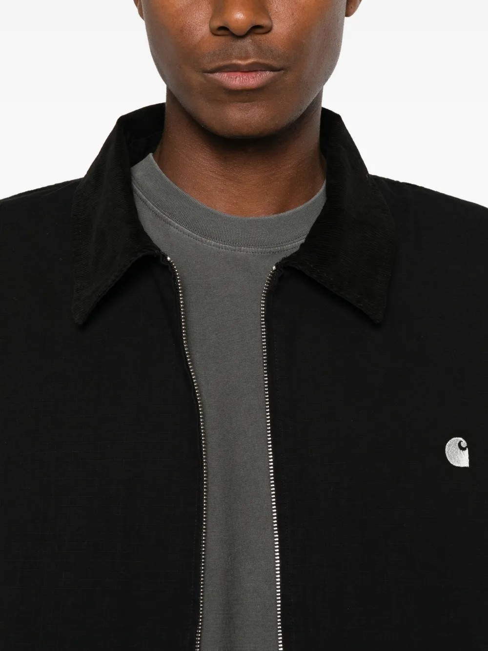 Carhartt WIP Madison ripstop katoenen jack Zwart