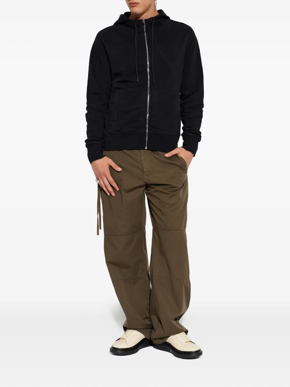 Alexander McQueen ジップアップ パーカー | ブラック | FARFETCH JP