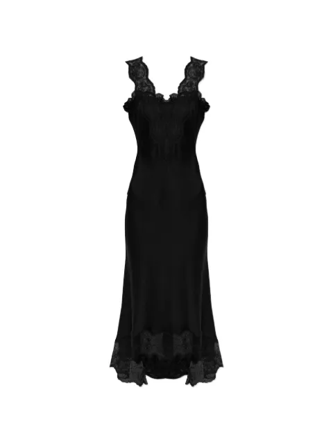 Alexander McQueen vestido midi con detalle de encaje
