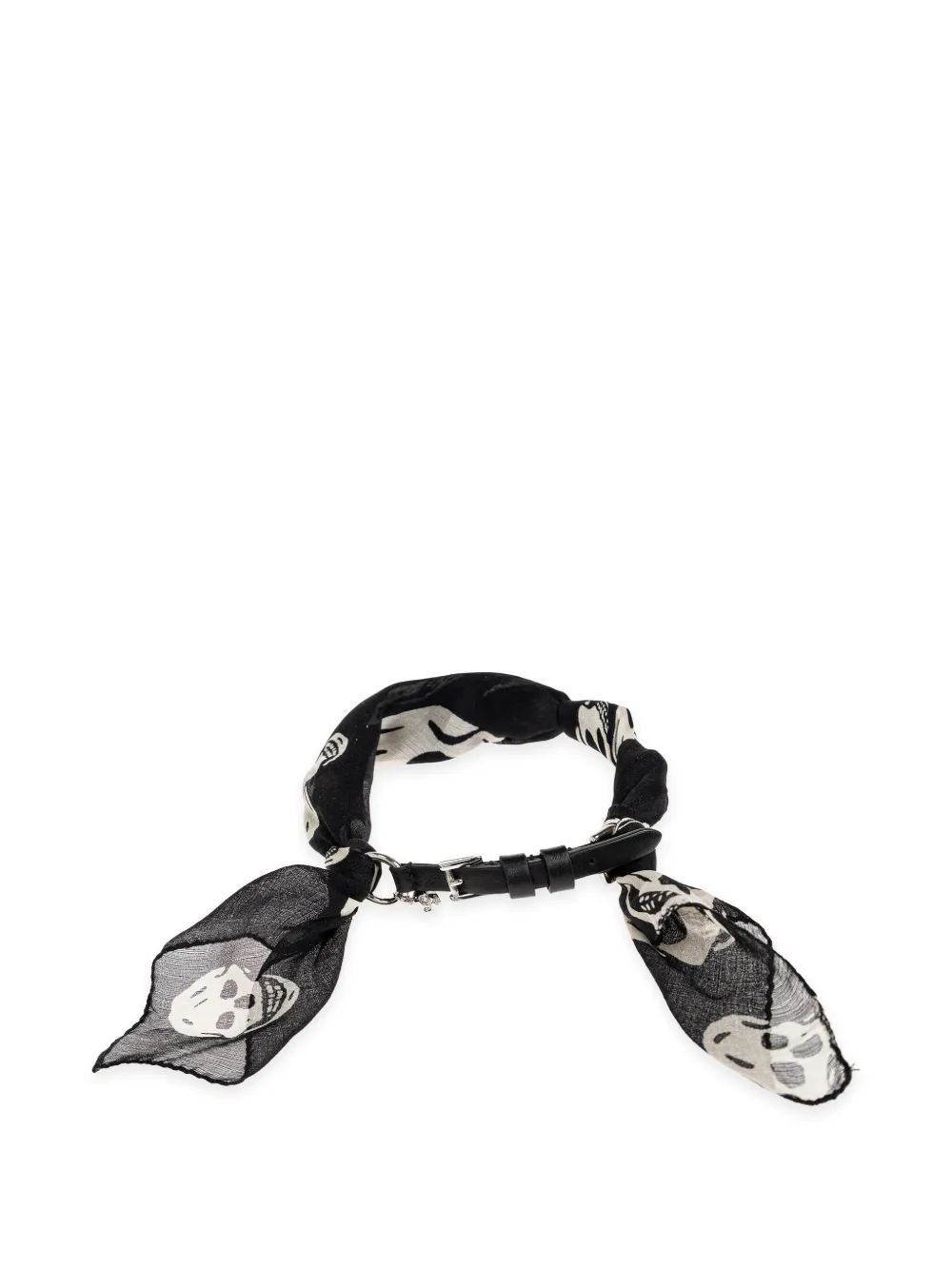 Alexander McQueen Skull Scarf Double Wrap bracelet - Nero