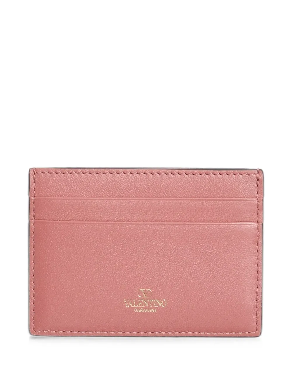 Valentino Garavani Pasjeshouder The Bold Edition in kalfsleer Roze