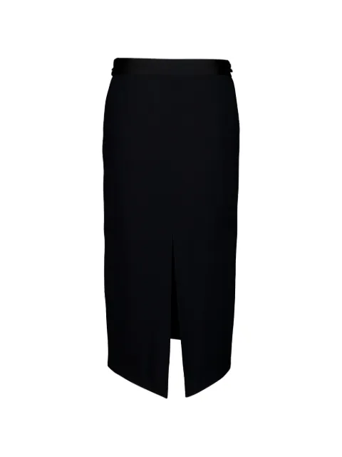 TOM FORD falda lápiz midi con ribete satinado