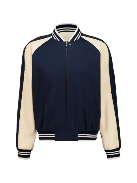 Valentino Garavani VLogo contrast-sleeve jacket