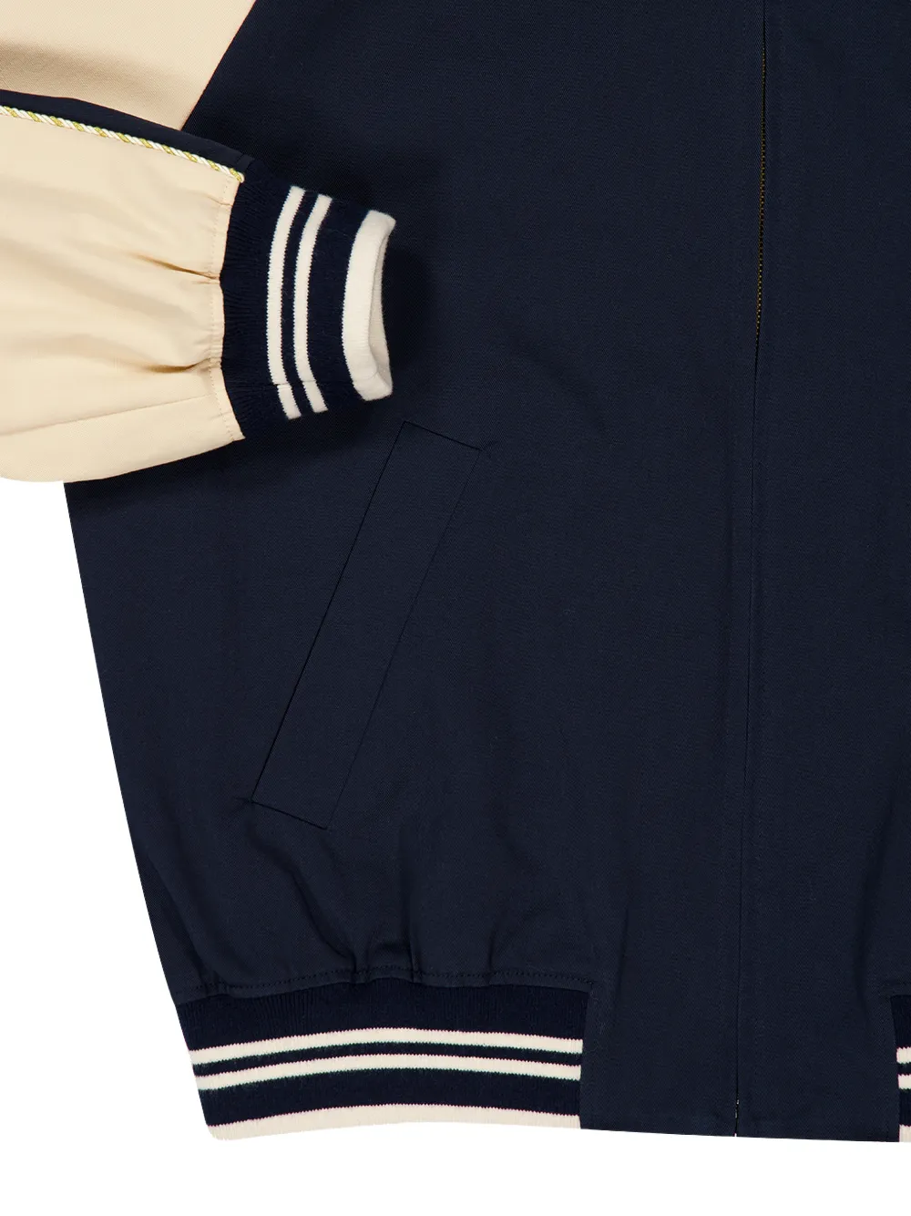 Valentino Garavani VLogo jack met contrasterende mouwen Blauw