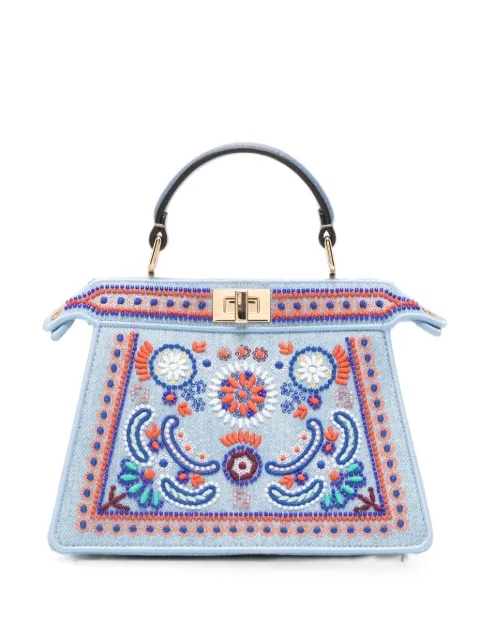 FENDI Peekaboo ISeeU bead-embellished tote bag