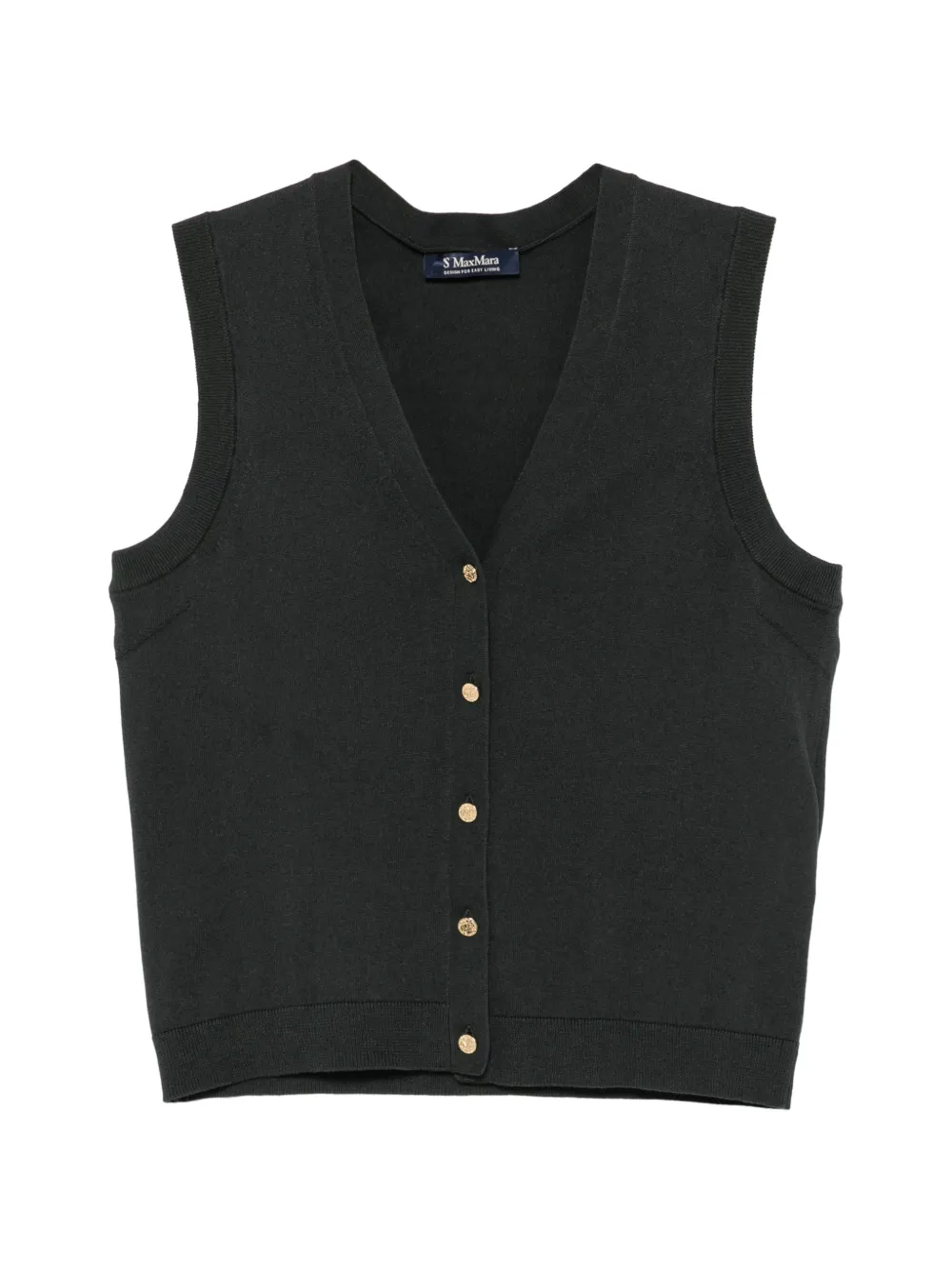'S Max Mara V-neck button-up vest - Verde