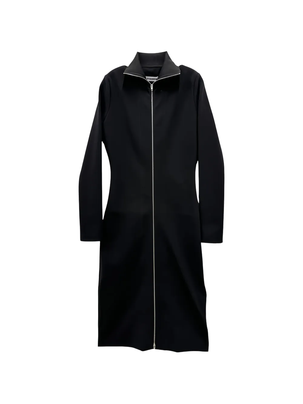 Jil Sander Langärmeliges Midikleid mit Reißverschluss - Schwarz