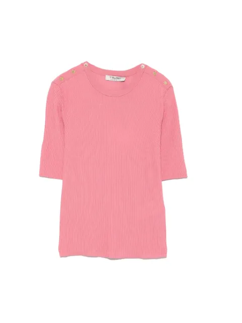 'S Max Mara — button-detail ribbed sweater