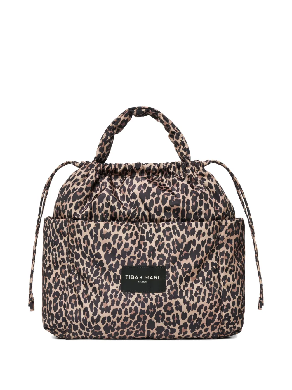 Tiba + Marl Luna leopard-print changing bag - Nude