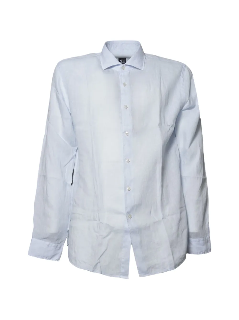 XE long-sleeve spread-collar shirt - Blu