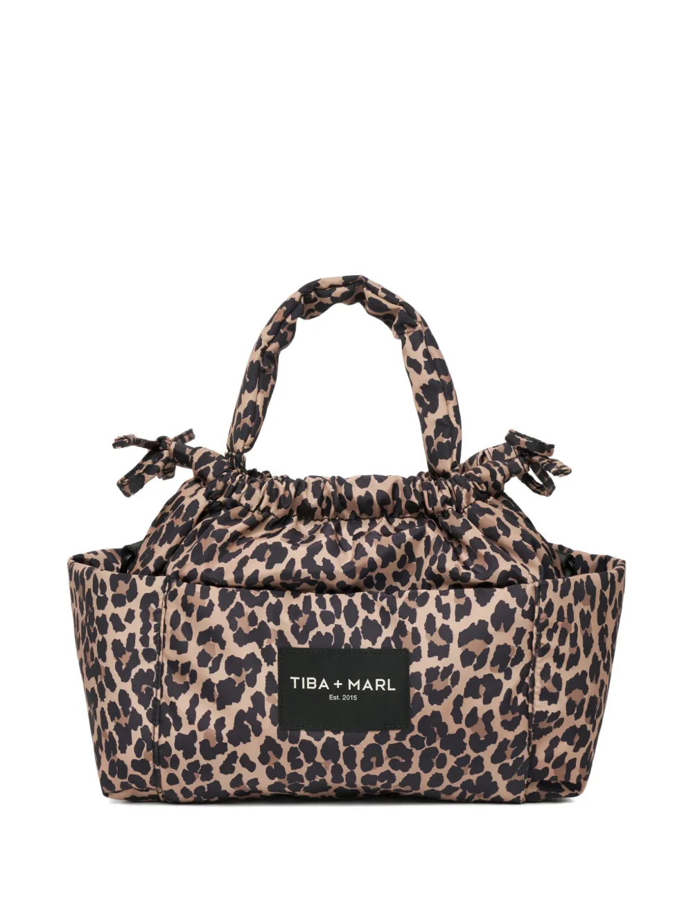 Tiba + Marl mini Luna leopard-print changing bag - Nude