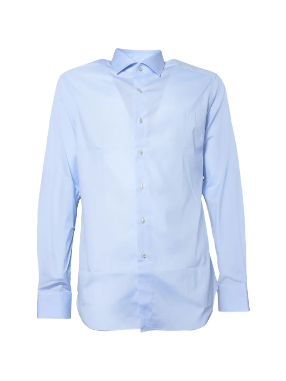 XE spread-collar button-up shirt - Blu