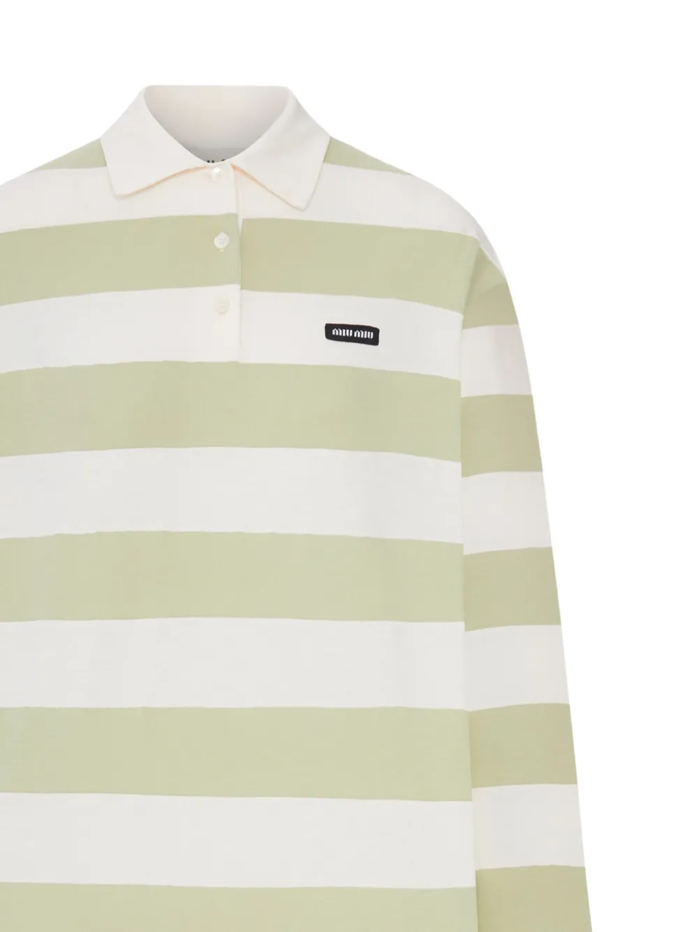 Miu Gestreept poloshirt Groen