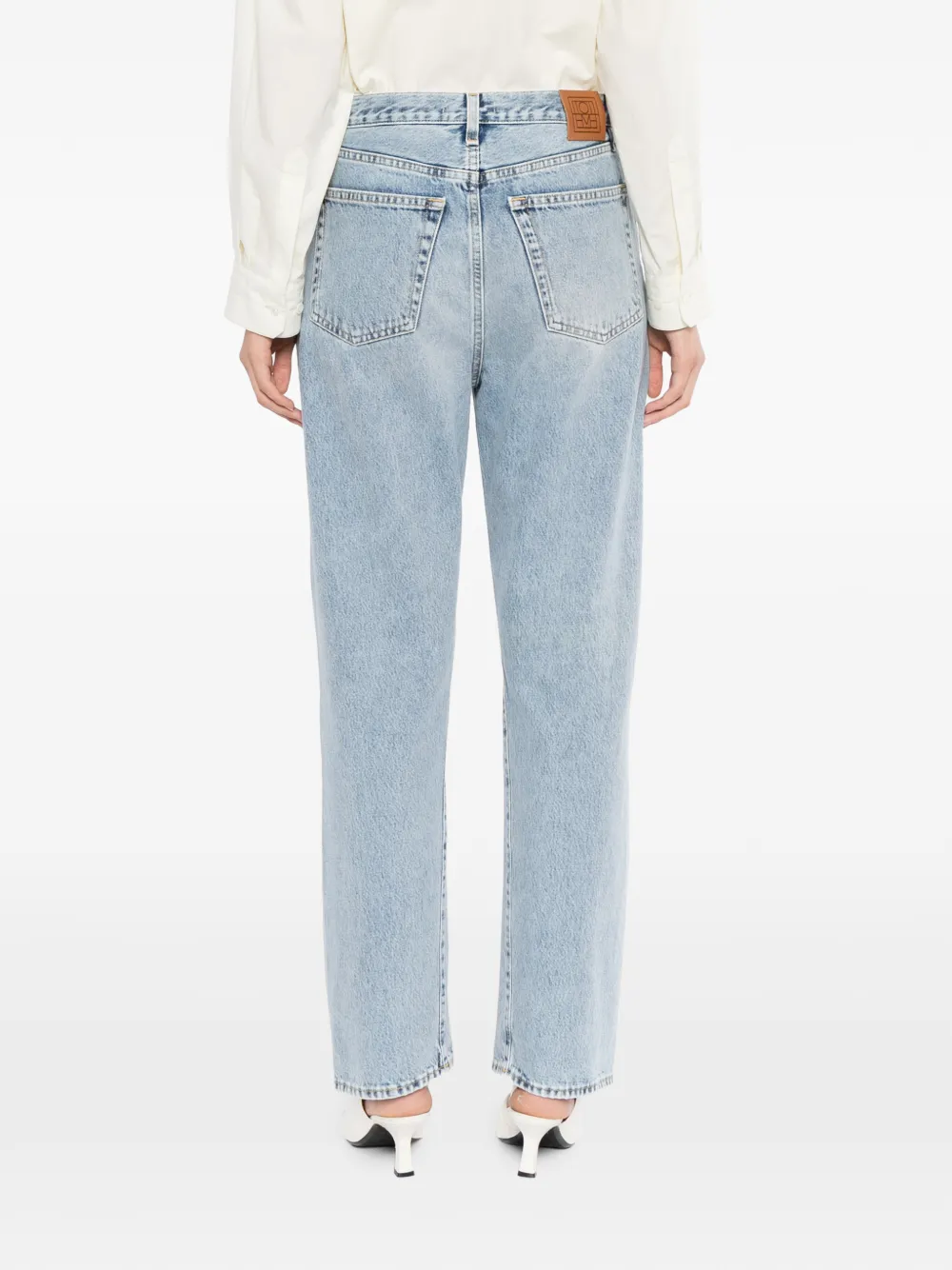 TOTEME Denim jeans met gedraaide naad Blauw