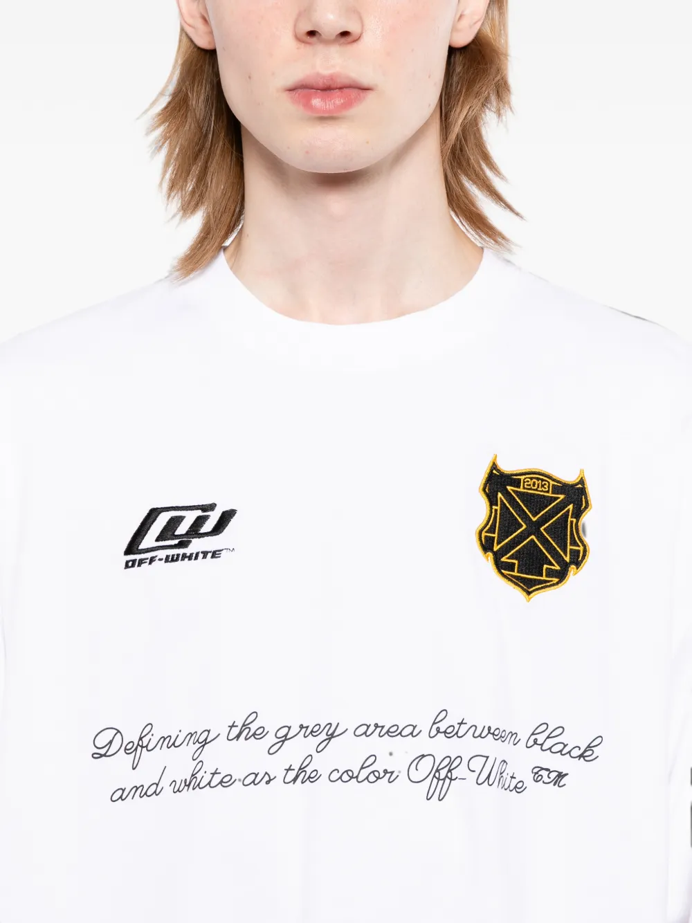 Off-White T-shirt met logoprint Wit