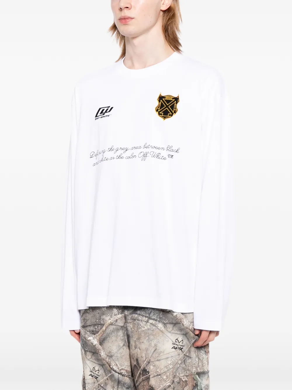 Off-White T-shirt met logoprint Wit