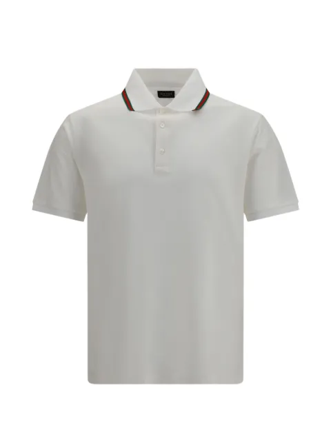 Gucci cotton jersey piquet polo shirt