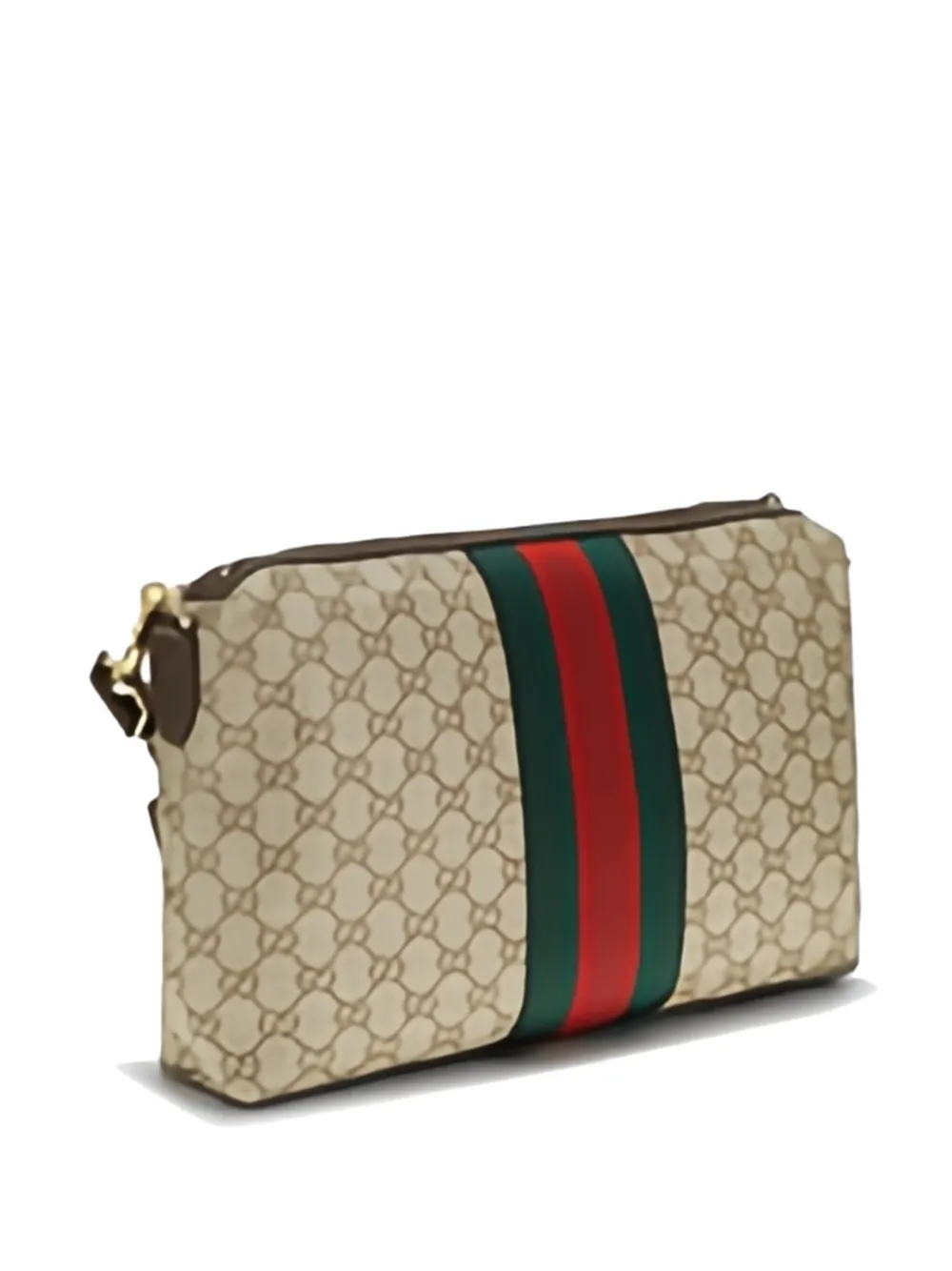 Gucci GG Supreme Web schoudertas Beige