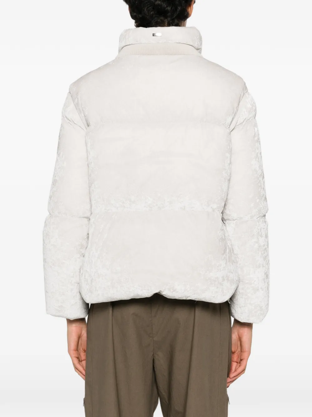 Herno Gewatteerd fluwelen jack Beige