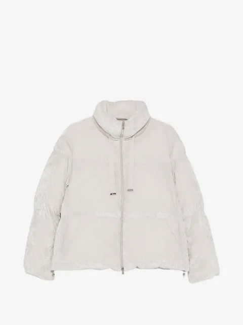 Herno veste en velours à design matelassé