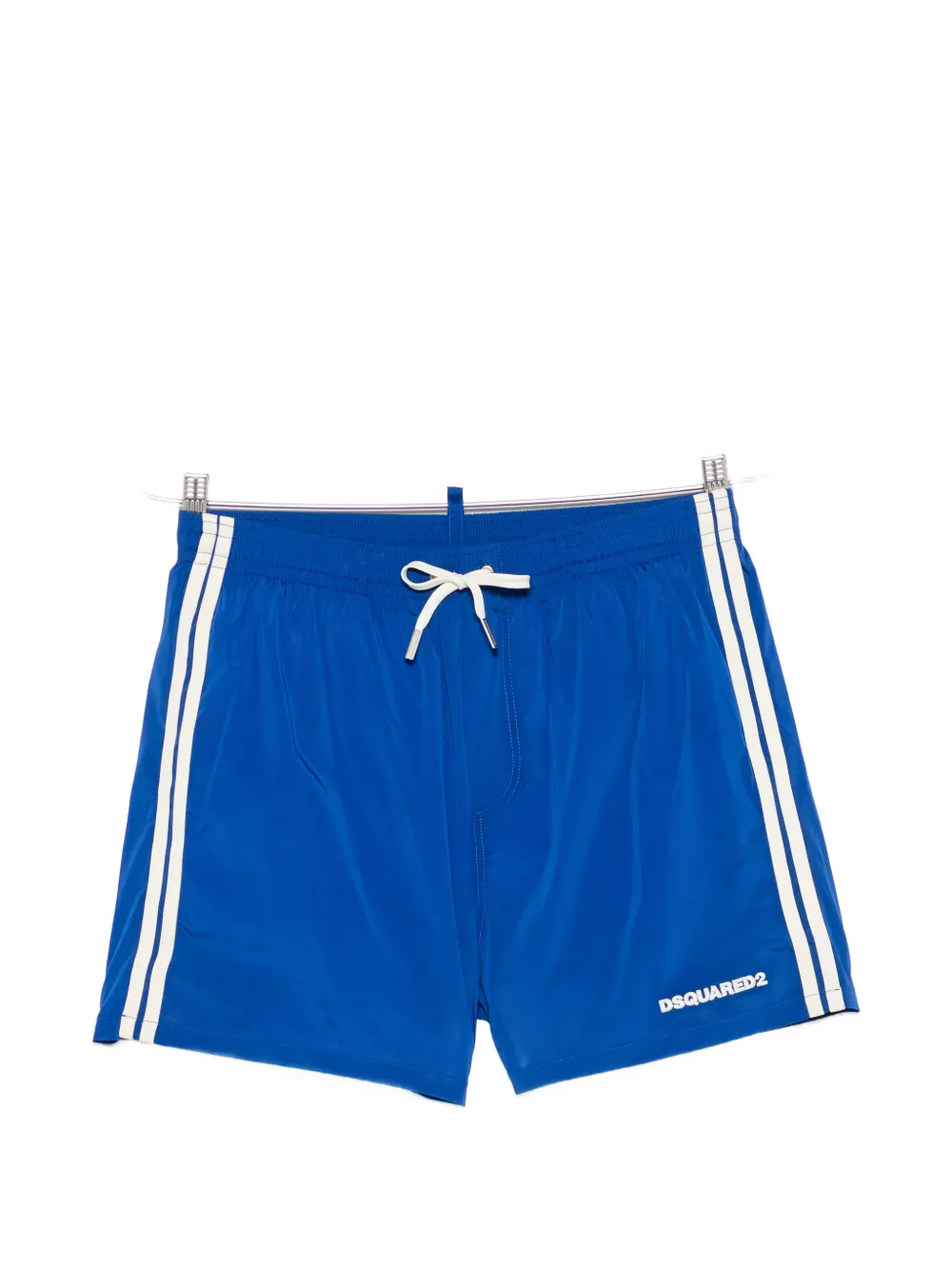 DSQUARED2 side-stripe logo-print swim shorts - Blu