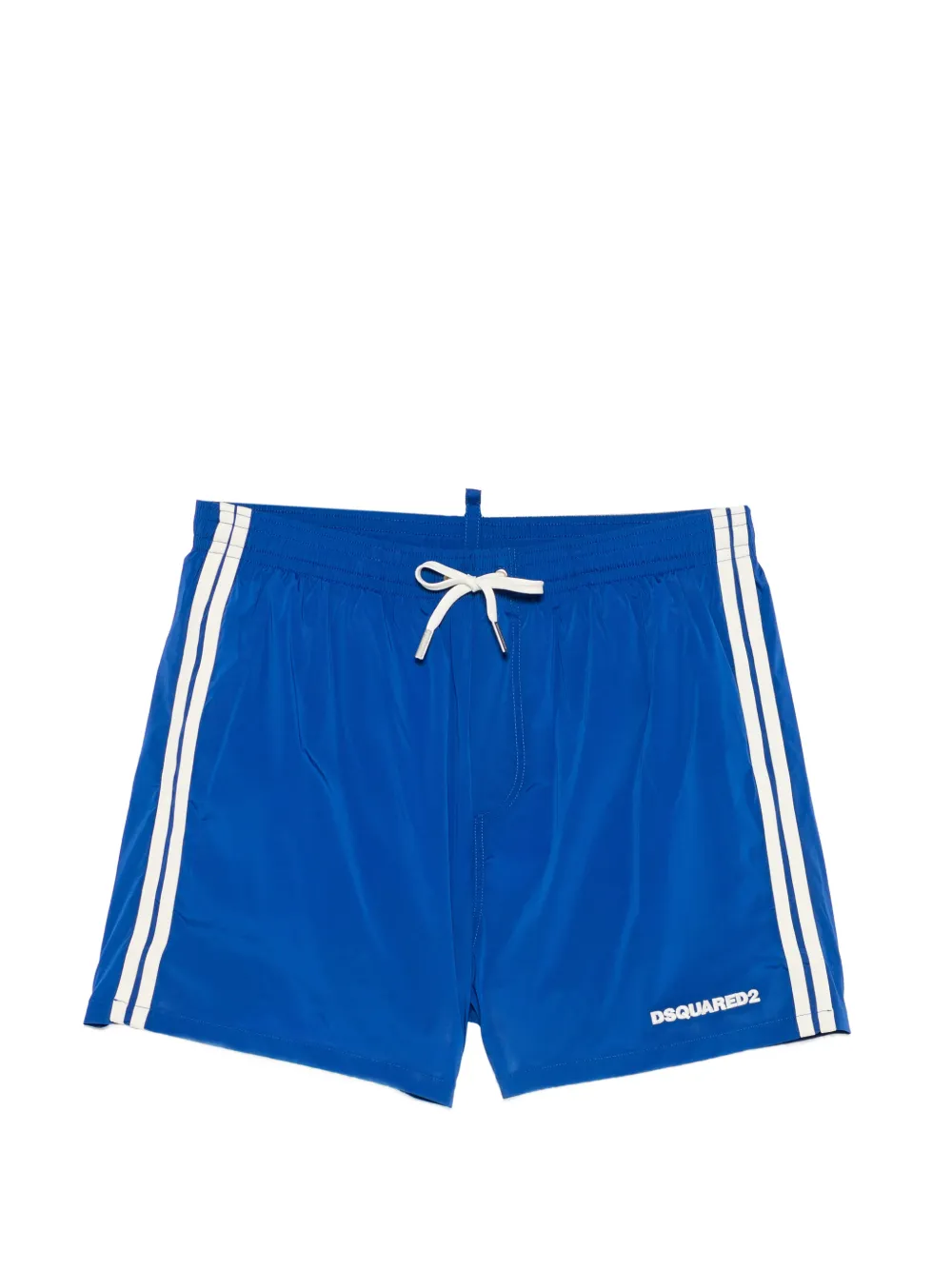 DSQUARED2 side-stripe logo-print swim shorts - Blu