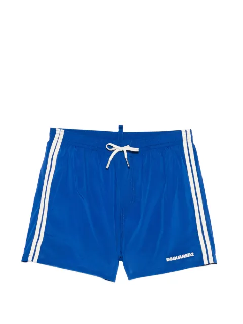 DSQUARED2 side-stripe logo-print swim shorts