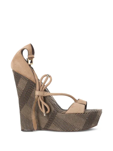 Burberry Pre-Owned bow T-strap heeled sandals