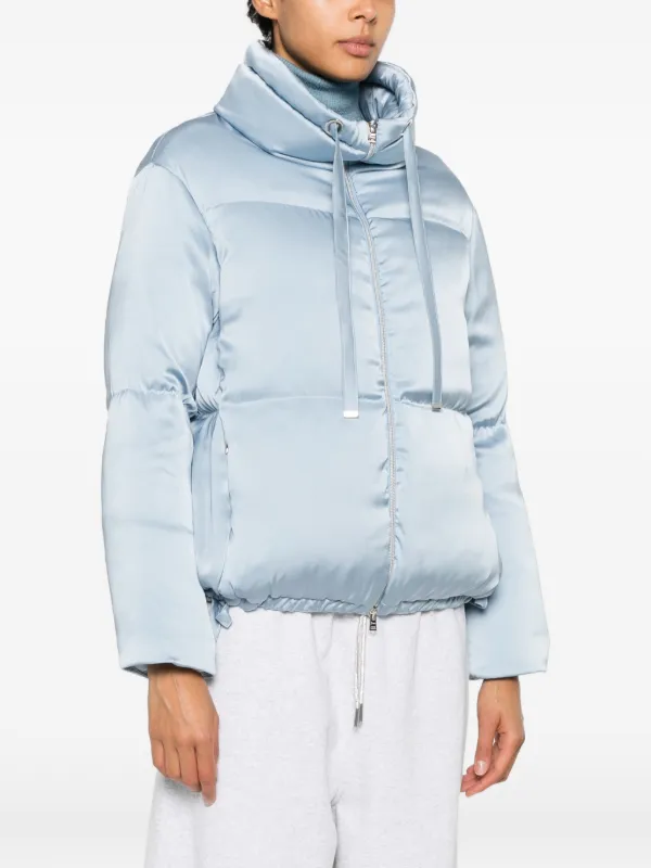 Herno ハイネック キルティングジャケット | ブルー | FARFETCH JP