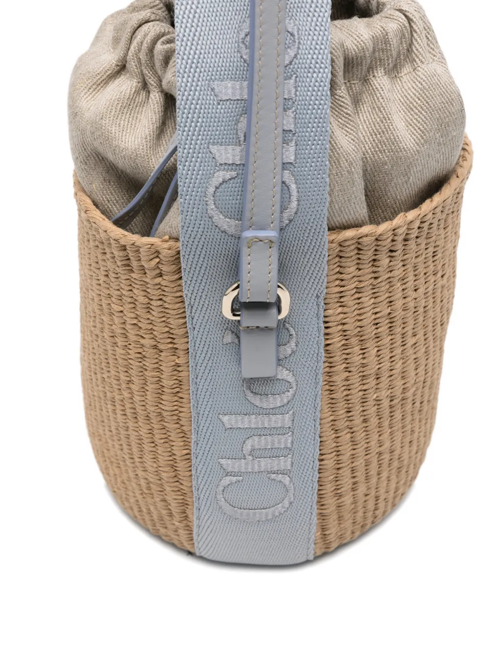 Chloé Kleine Woody tas Beige
