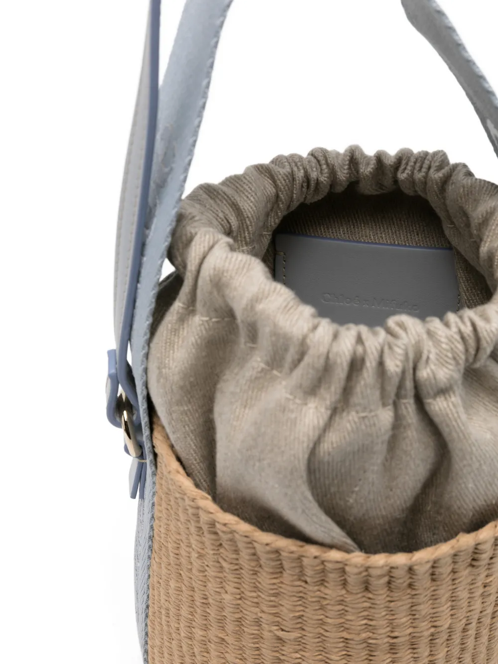 Chloé Kleine Woody tas Beige