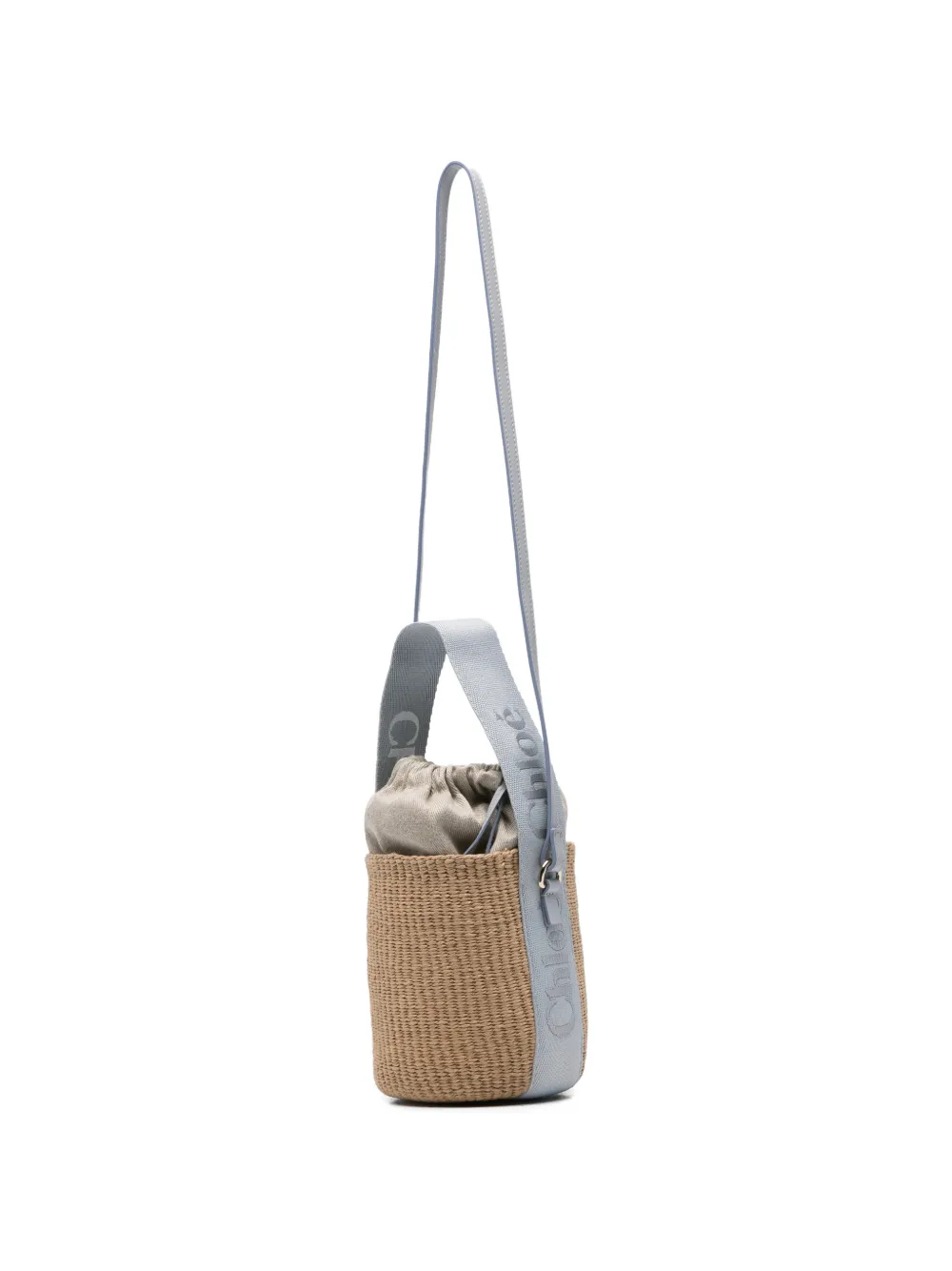 Chloé Kleine Woody tas Beige