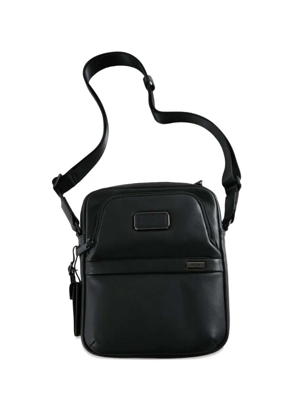 Tumi medium Alpha logo-plaque cross body bag - Nero