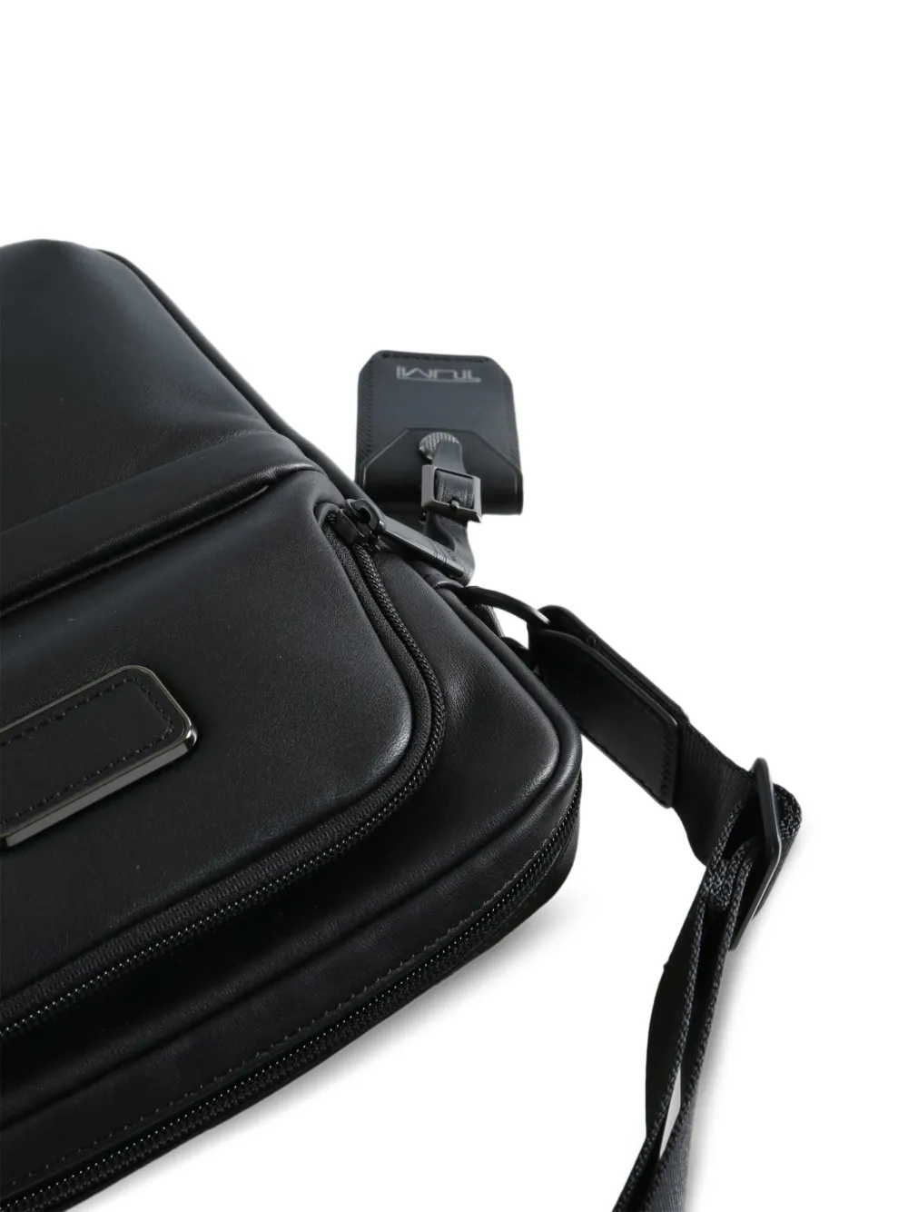 Tumi Alpha medium crossbodytas met logoplakkaat Zwart