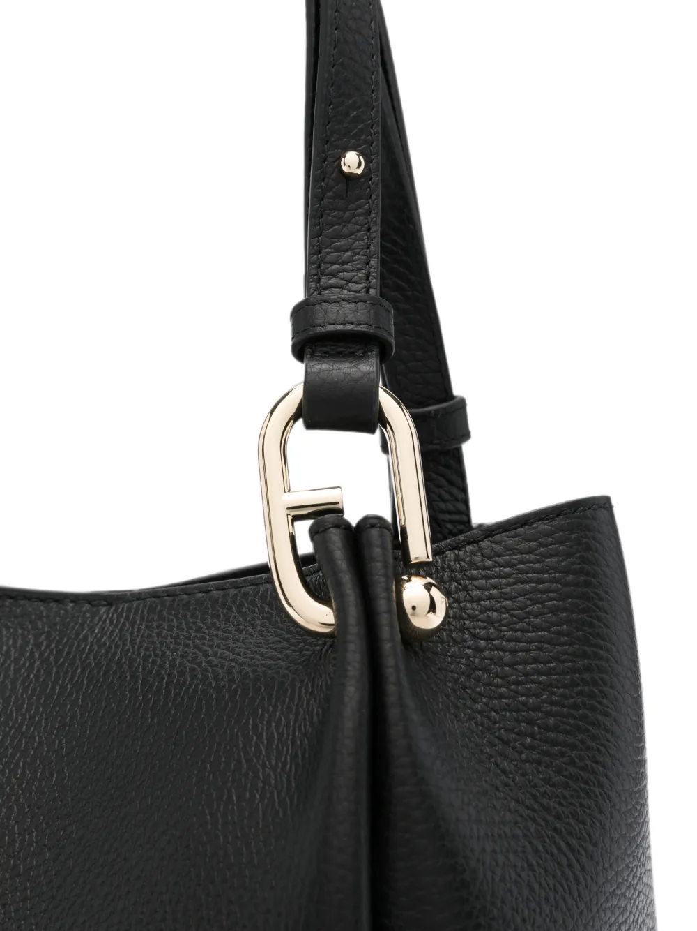 Furla Leren schoudertas Zwart