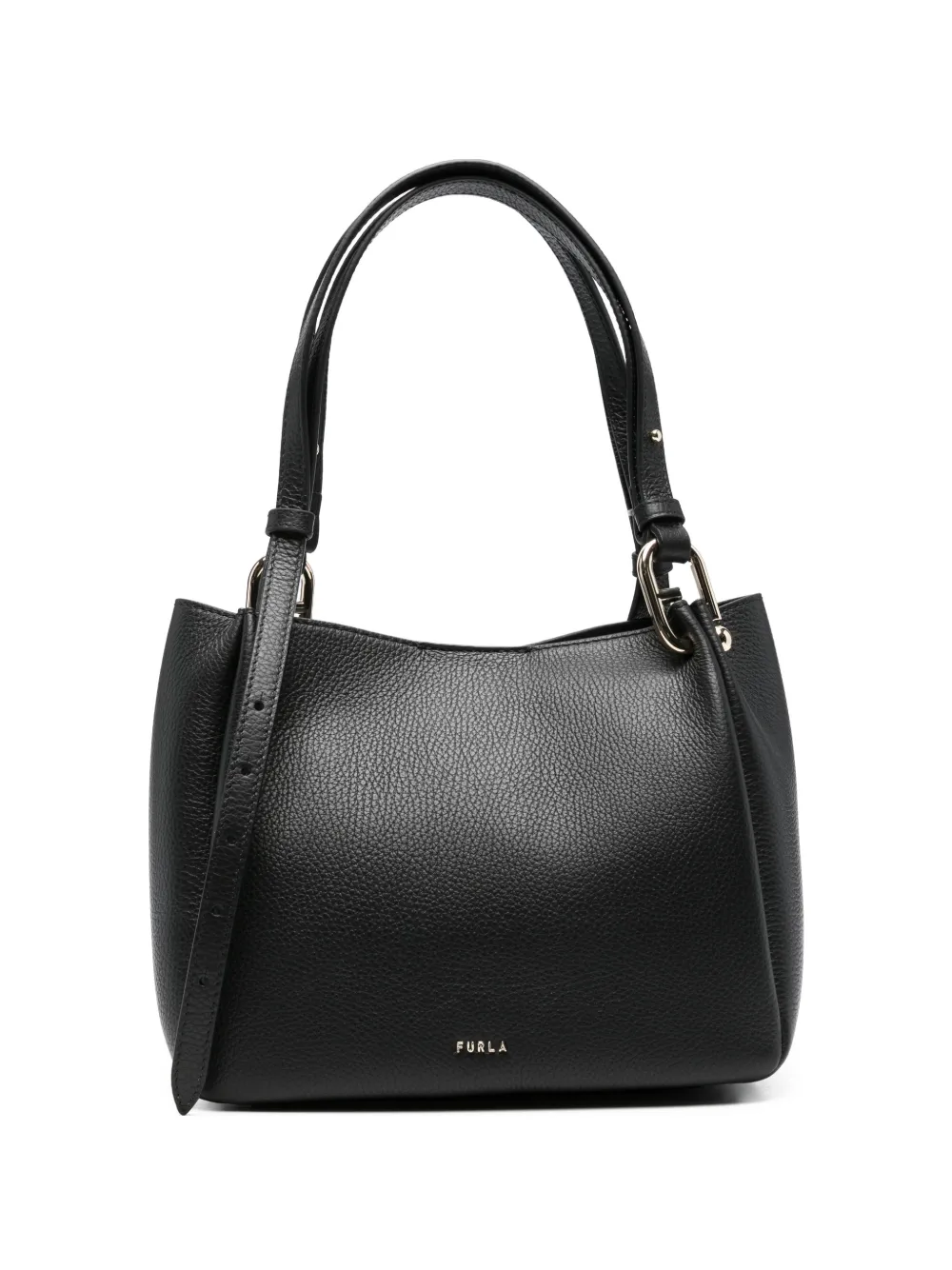 Furla Nuvola logo-plaque tote bag - Black