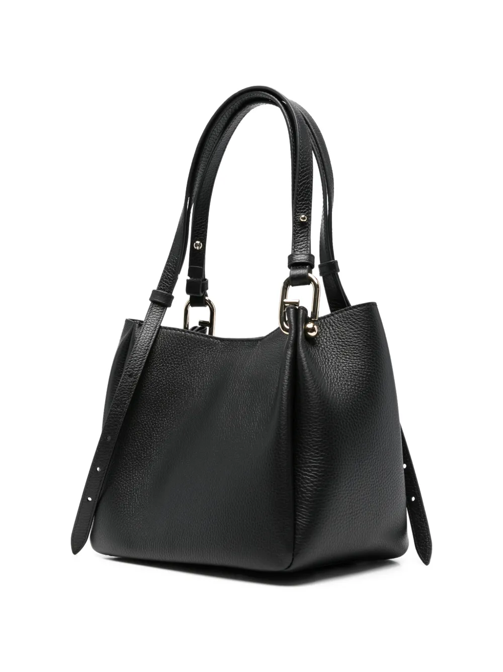 Furla Leren schoudertas Zwart