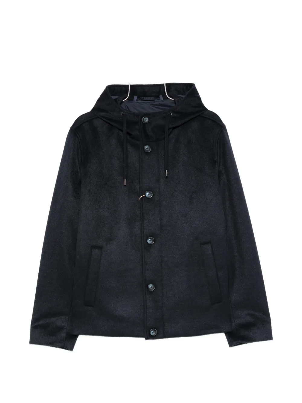 Herno hooded button-fastening jacket - Blu