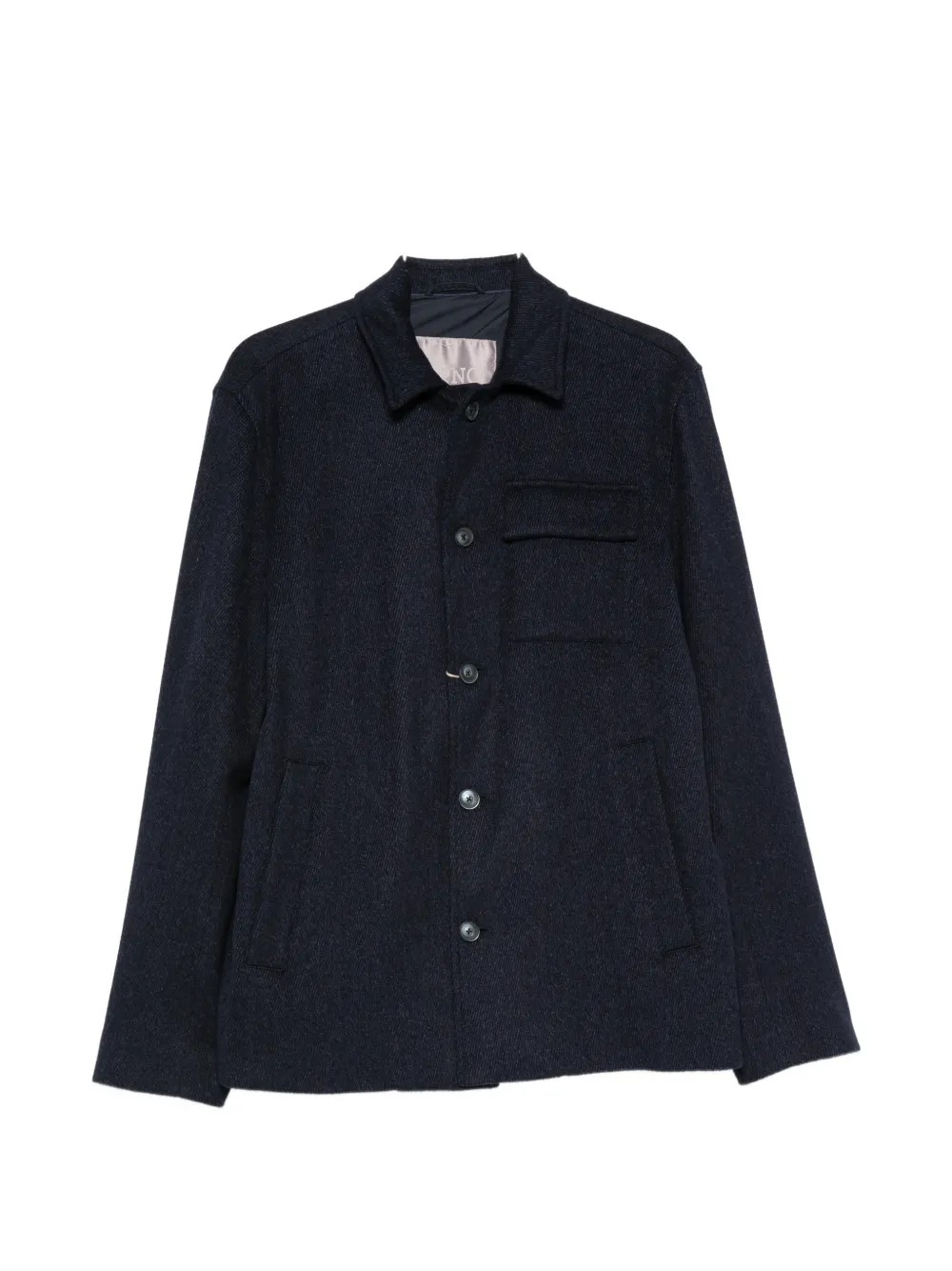 Herno chest flap-pocket button-up jacket - Blu