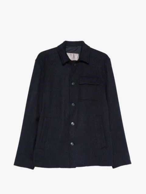 Herno chest flap-pocket button-up jacket