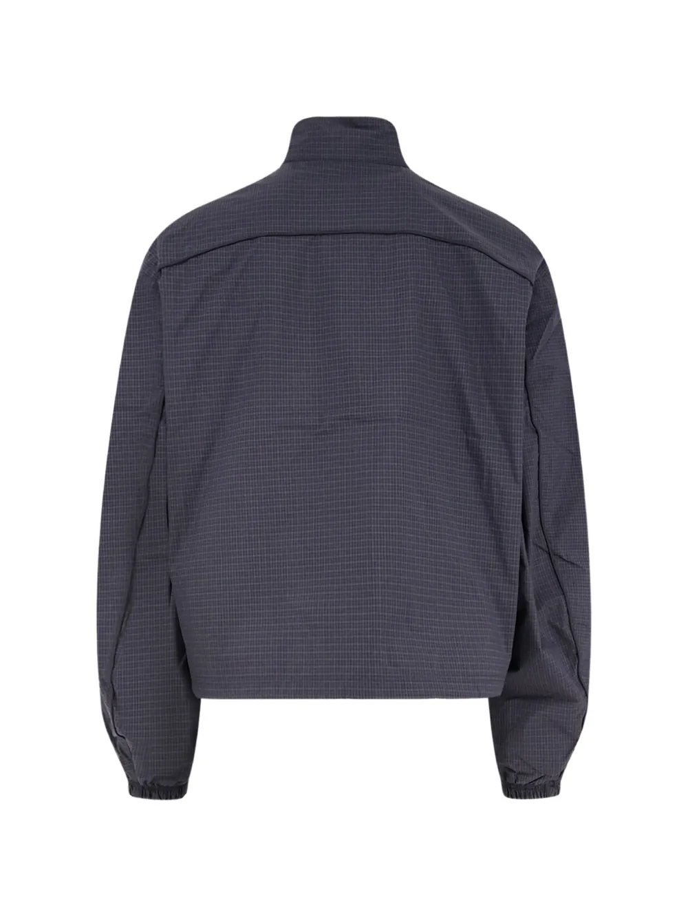 Represent Geruit jack met geborduurd logo Blauw