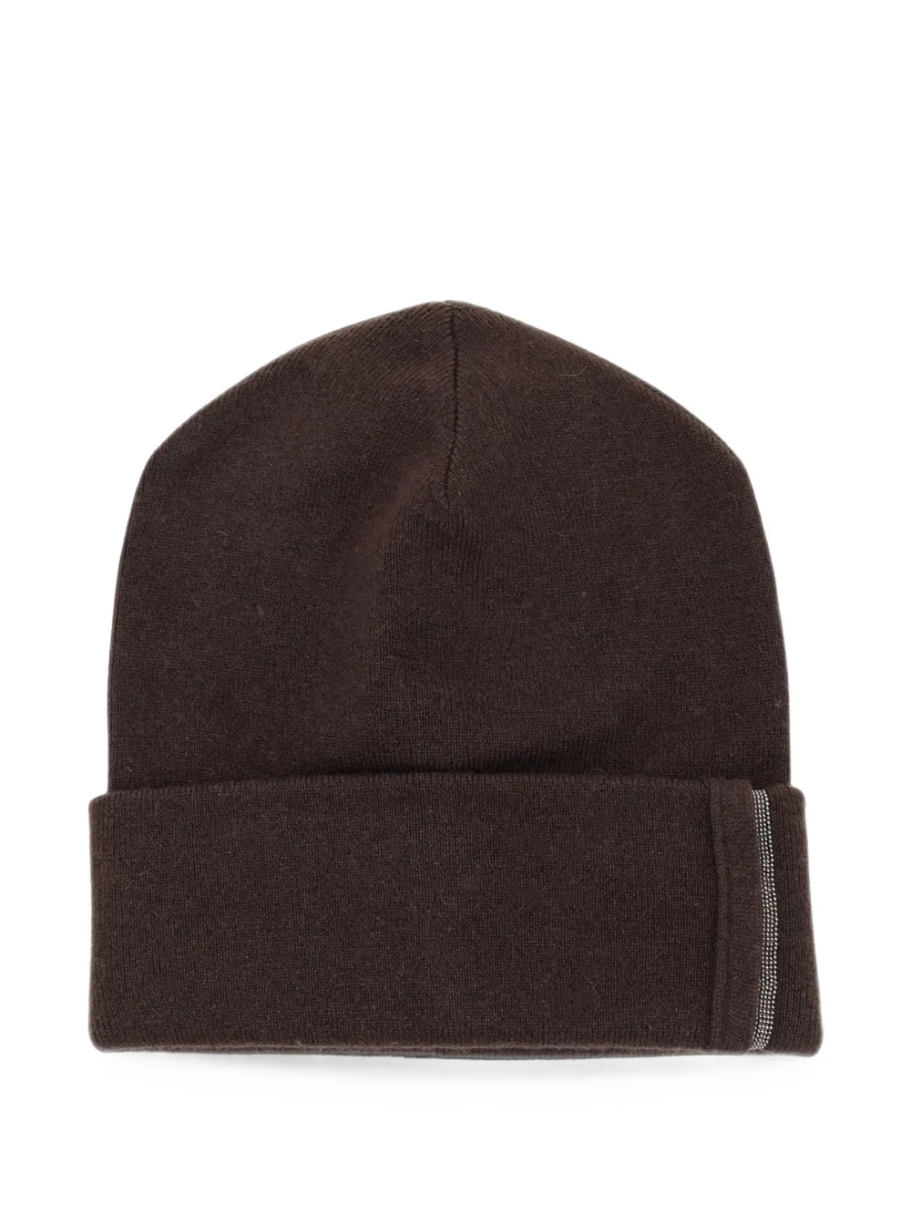 Brunello Cucinelli Monili-embellished beanie hat - Marrone