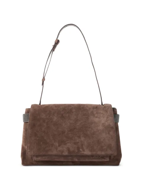 Brunello Cucinelli Bolsa de hombro con detalle de cadena Monili