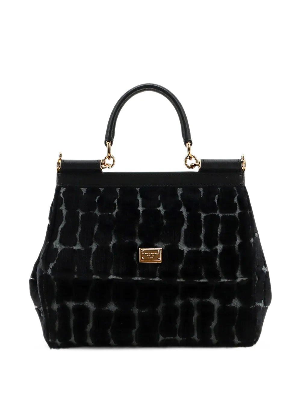 Dolce & Gabbana Sicily leopard-pattern shoulder bag - Nero