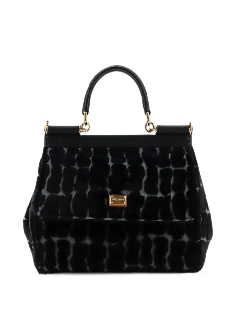 Dolce & Gabbana sac porté épaule Sicily à motif léopard